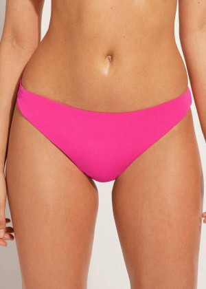 Calzedonia Indonesia Eco Low rise Bikinihosen Damen Rosa | DE2716SO