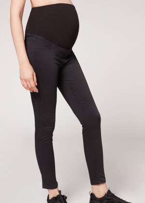 Calzedonia Maternity Jean Jeans Damen Schwarz | DE1587RW