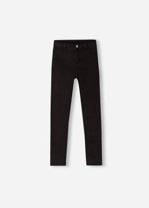 Calzedonia Soft Touch Denim Cropped Schlank Leggings Kinder Schwarz Blau | DE1050DN