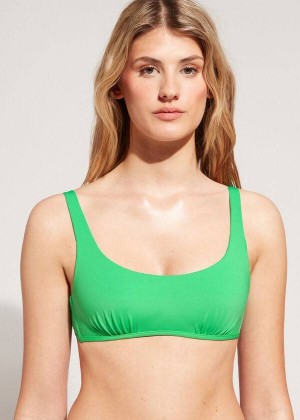 Calzedonia Tank Stylen Indonesia Eco rosa Bikinioberteile Damen Grün | DE2196GL