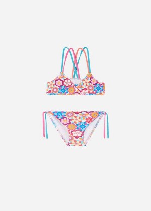Calzedonia Two-Piece Triangle Maia Badeanzüge Kinder Rot | DE1111CE