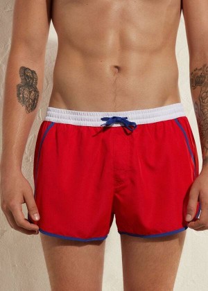 Calzedonia Venice Beach Eco Badehose Herren Rot | DE1277YU